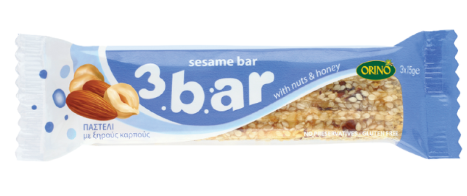 3Bar Sezamki z orzechami mix i miodem 45g