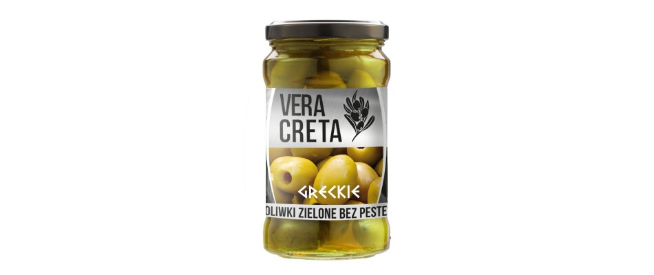 Greckie Oliwki zielone bez pestek Vera Creta 250g
