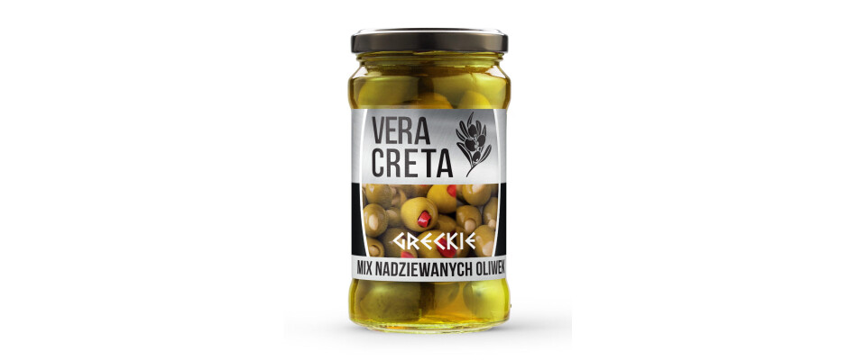 Greckie oliwki mix nadziewanych oliwek Vera Creta 250g